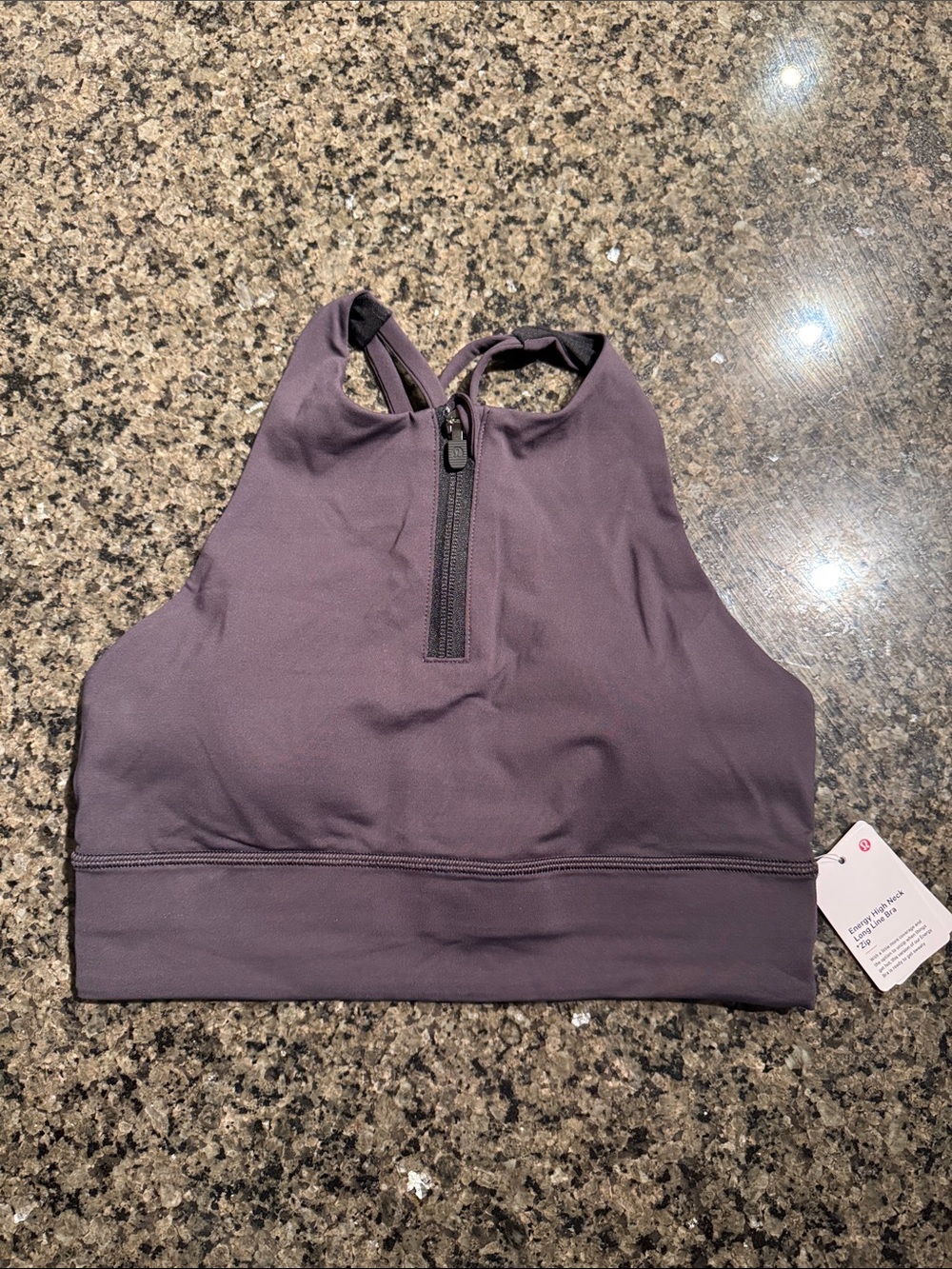 Lululemon Energy High-Neck long line Zip bra